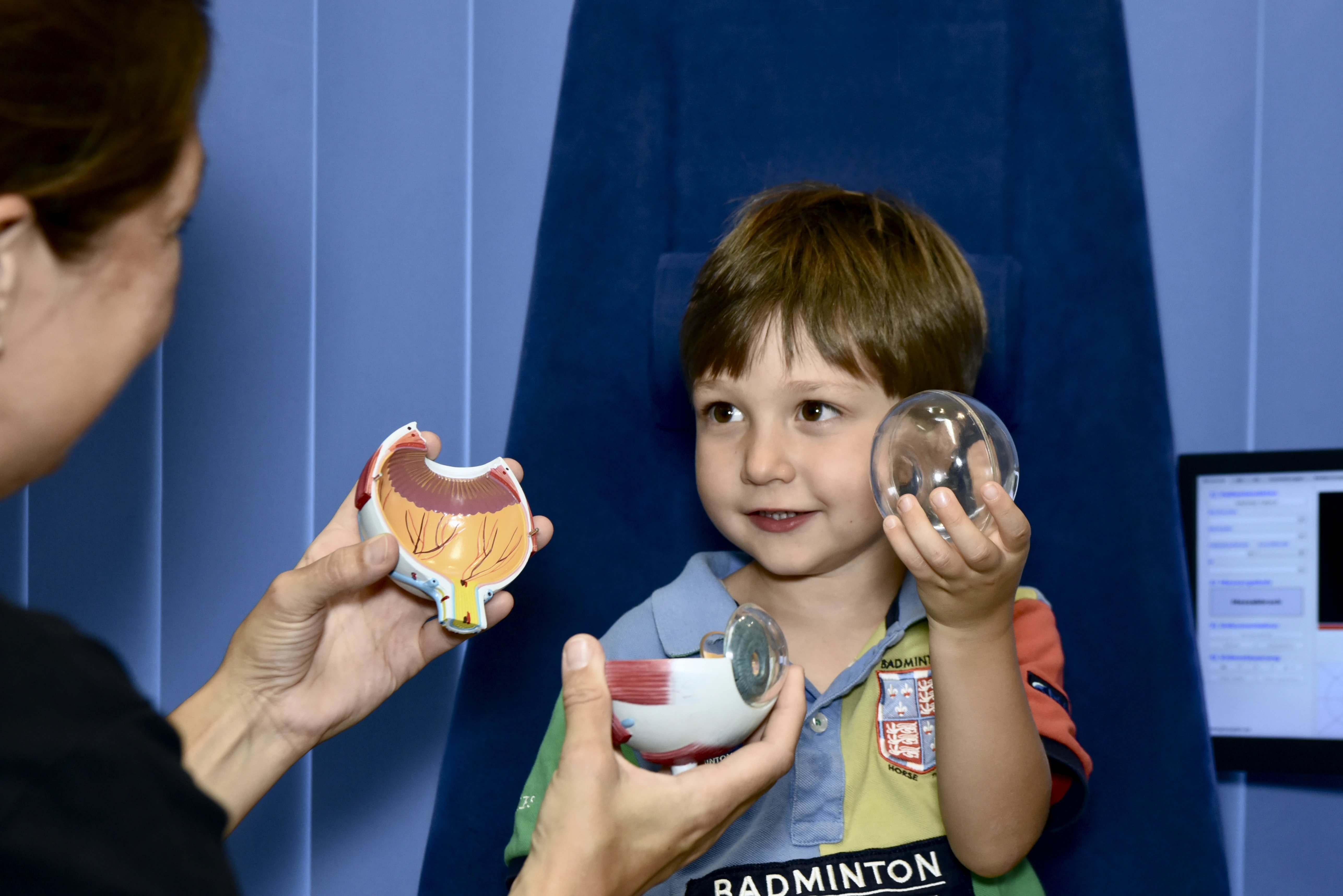 Kindersprechstunde Modellauge